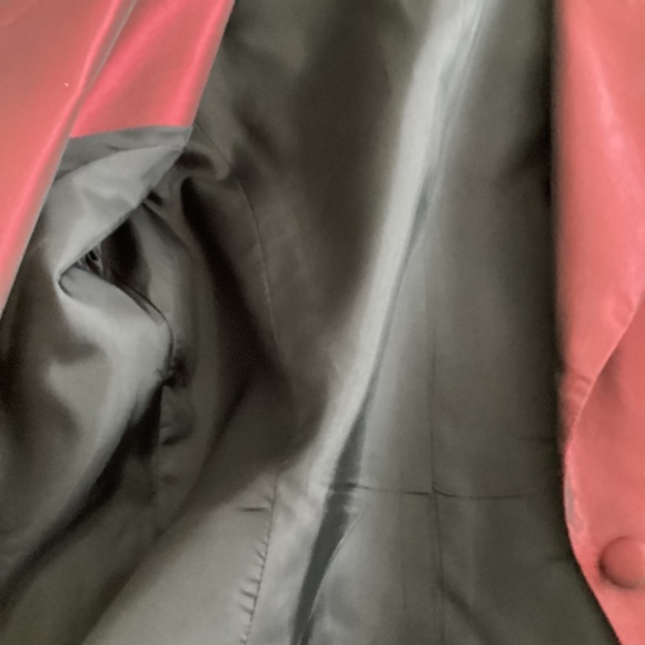 VINTAGE Holt Renfrew 2-piece Taffeta Outfit Burgundy US 8 - Picture 11 of 11
